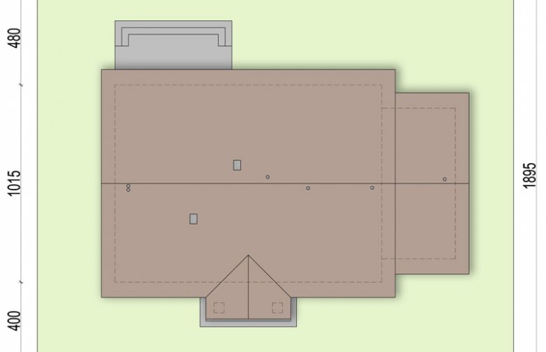 Projekt domu parterowego Daktyl 3 - Usytuowanie