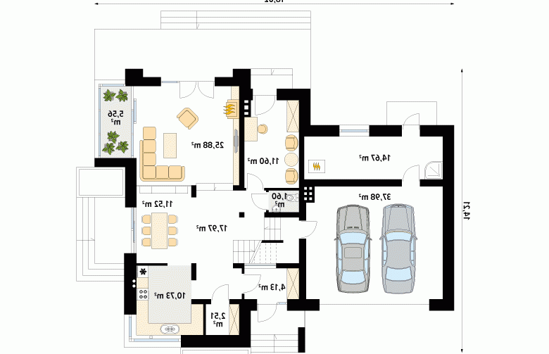 Projekt domu tradycyjnego Jaspis 6 - 