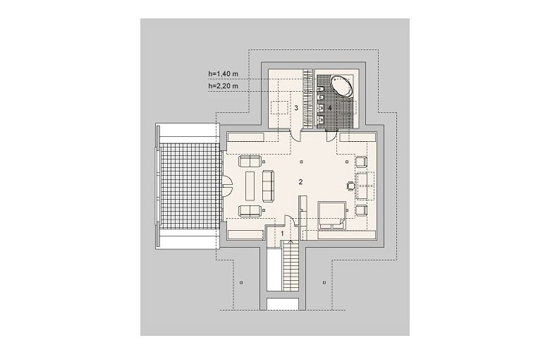 Projekt domu nowoczesnego G32 - 