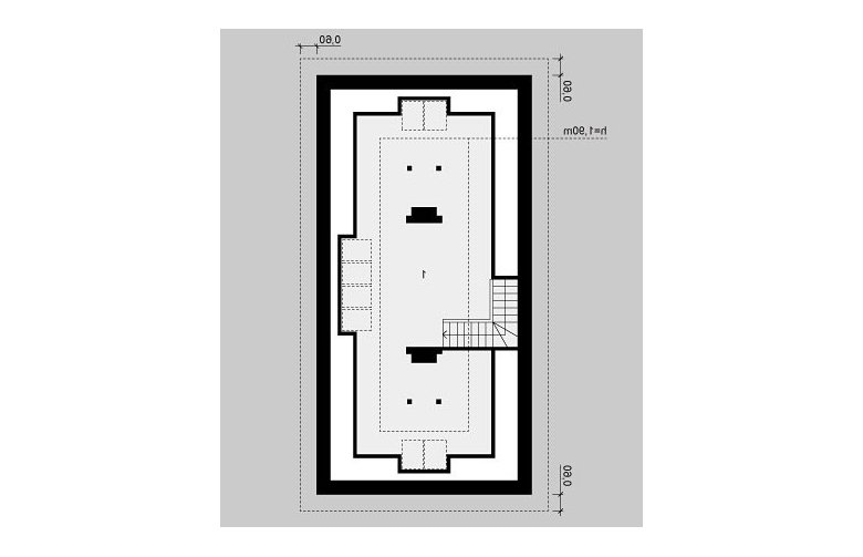 Projekt domu wielorodzinnego G37 - strych