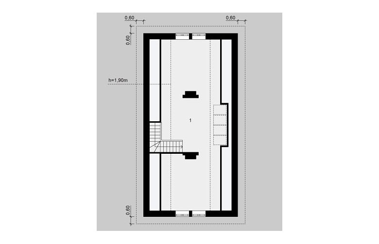 Projekt domu wielorodzinnego G38 - 