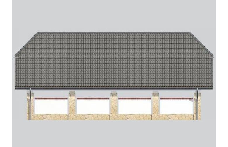 Projekt domu energooszczędnego G46 - elewacja 3