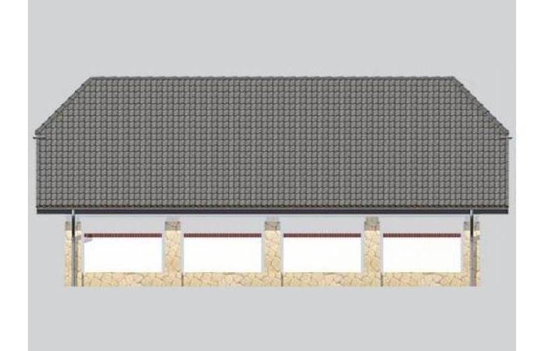 Projekt domu energooszczędnego G46 - elewacja 3