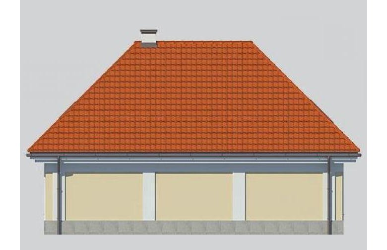 Projekt domu wielorodzinnego G47 - elewacja 3