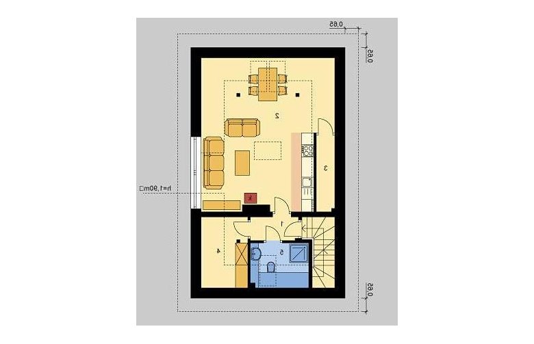 Projekt domu wielorodzinnego G47 - poddasze