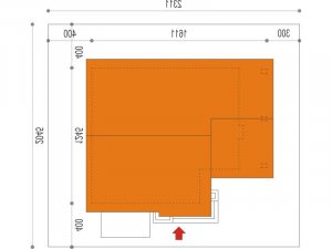 Usytuowanie budynku Maja II 2G w wersji lustrzanej