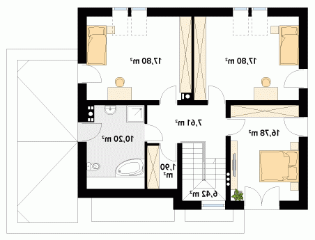 Rzut projektu Gryfon - wersja lustrzana