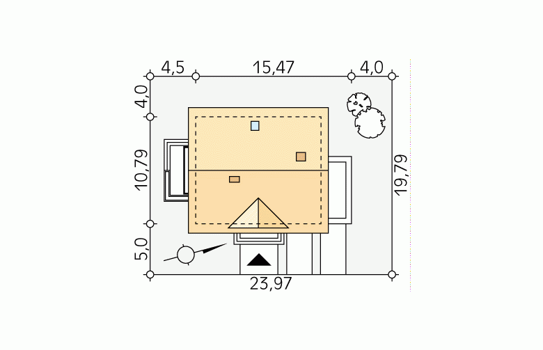 Projekt domu tradycyjnego Meteor 3 - Usytuowanie