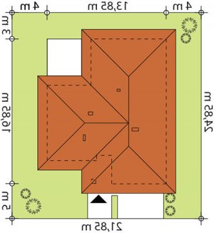 Usytuowanie budynku Nika 2 w wersji lustrzanej