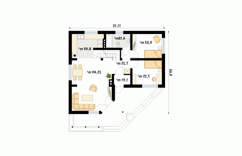 Projekt domu wielorodzinnego Szyper 5 - 