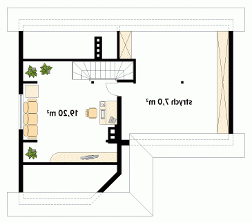 Rzut projektu Szyper 5 - wersja lustrzana