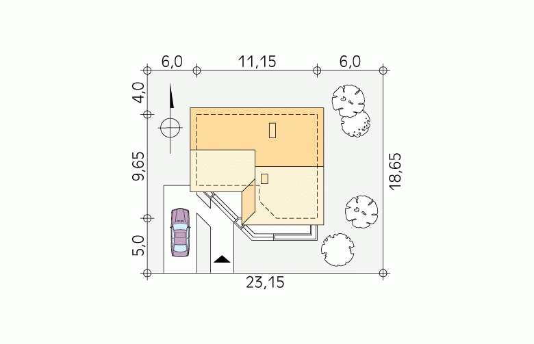 Projekt domu wielorodzinnego Szyper 5 - Usytuowanie