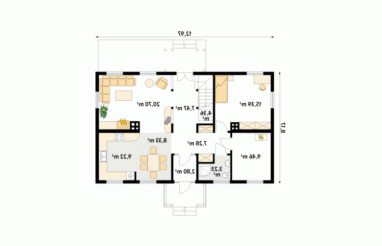 Projekt domu tradycyjnego Szpak dr-S - 