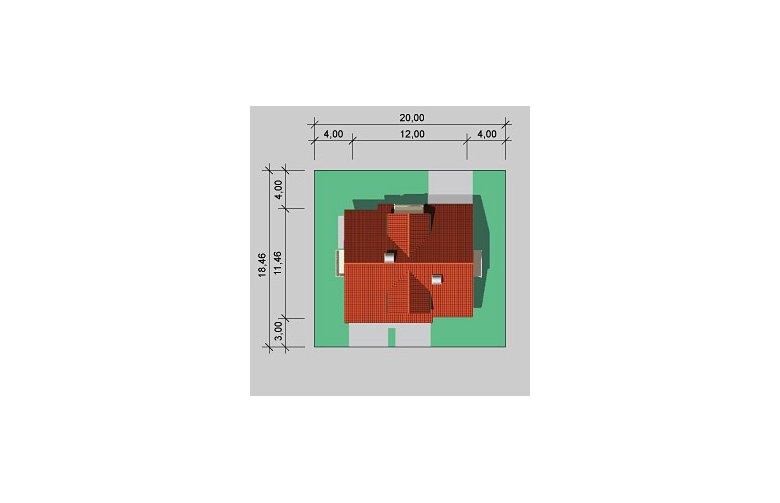 Projekt domu wolnostojącego LK&268 - Usytuowanie