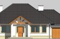 Projekt domu dwurodzinnego LK&482 - elewacja 1