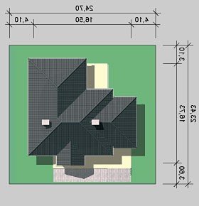 Usytuowanie budynku LK&482 w wersji lustrzanej