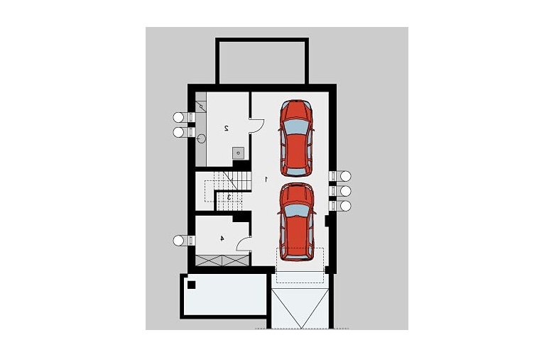 Projekt domu wolnostojącego LK&472 - piwnica