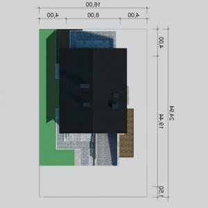 Usytuowanie budynku LK&472 w wersji lustrzanej