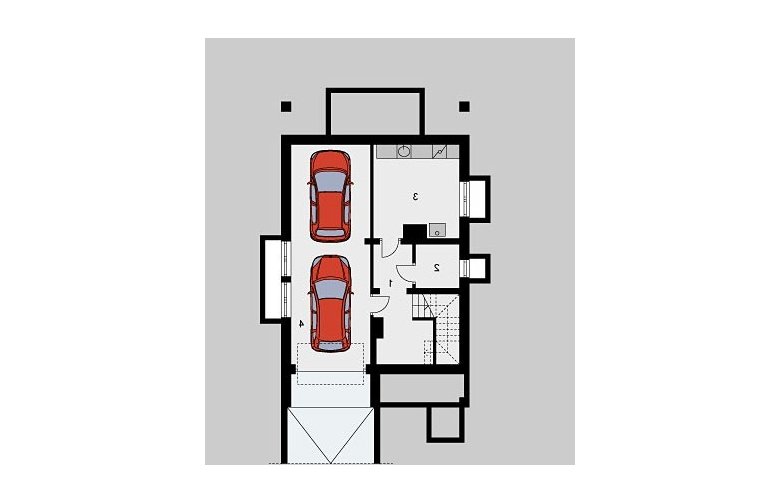 Projekt domu wolnostojącego LK&471 - piwnica
