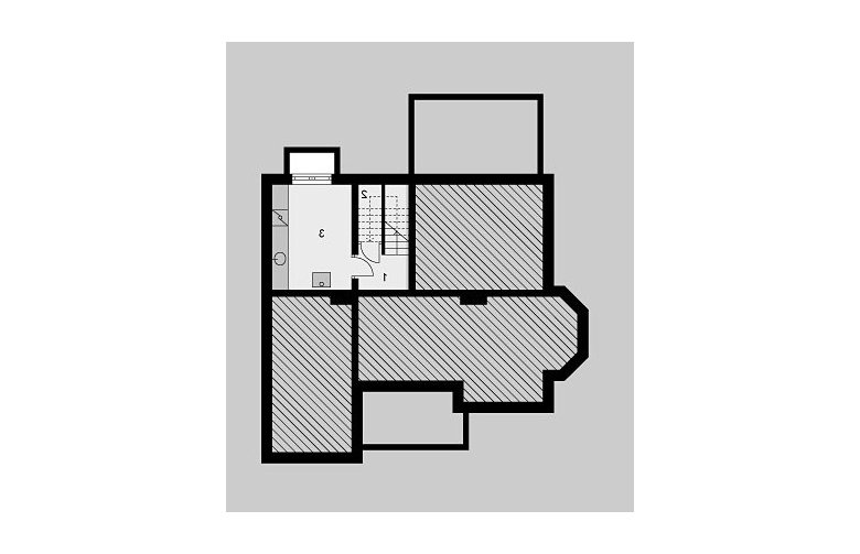 Projekt domu wolnostojącego LK&419 - piwnica