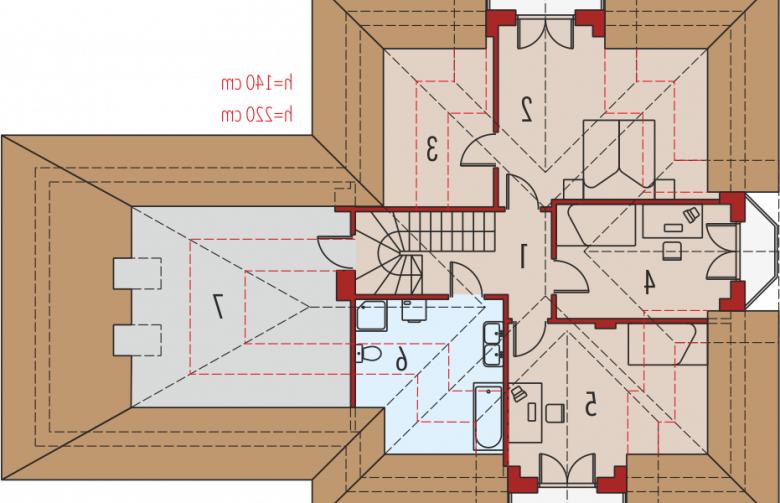 Projekt domu wolnostojącego Henry G2 - poddasze