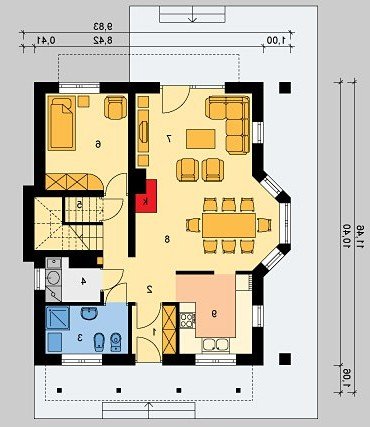 PARTER LK&424 - wersja lustrzana