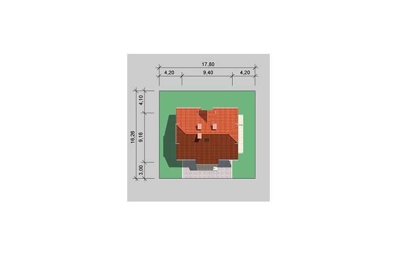 Projekt domu wolnostojącego LK&509 - Usytuowanie