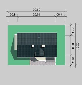 Usytuowanie budynku LK&475 w wersji lustrzanej