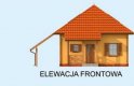 Projekt domu letniskowego CALGARY  z poddaszem - elewacja 1