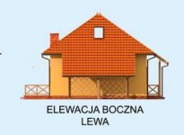 Elewacja projektu CALGARY dom letniskowy z poddaszem - 2