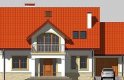 Projekt domu wolnostojącego LK&493 - elewacja 1