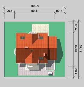 Usytuowanie budynku LK&493 w wersji lustrzanej