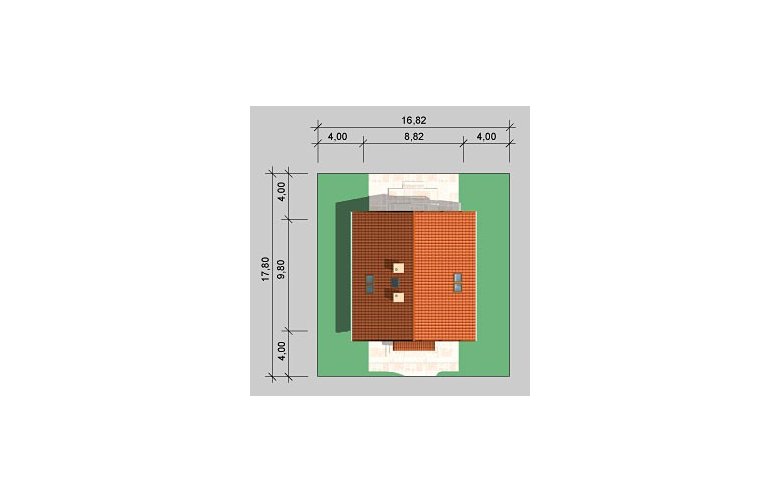 Projekt domu wolnostojącego LK&496 - Usytuowanie