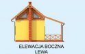 Projekt domu letniskowego BARI dom letniskowy z poddaszem - elewacja 2