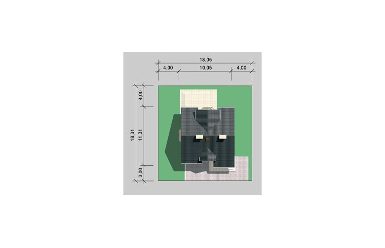 Projekt domu wolnostojącego LK&508 - Usytuowanie