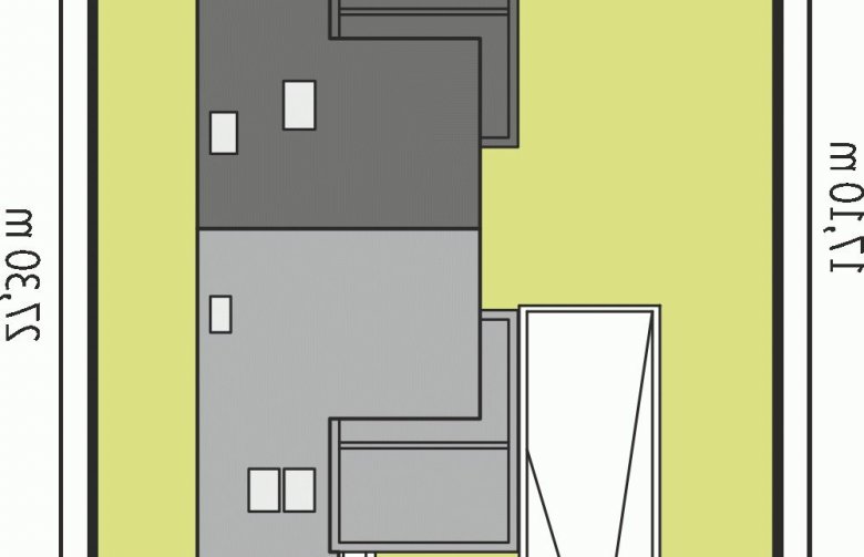 Projekt domu bliźniaczego Błażej G2 (bliźniak) - Usytuowanie - wersja lustrzana