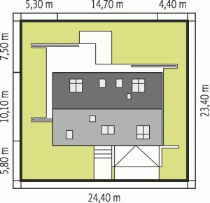 Usytuowanie budynku Benjamin II G2 ENERGO