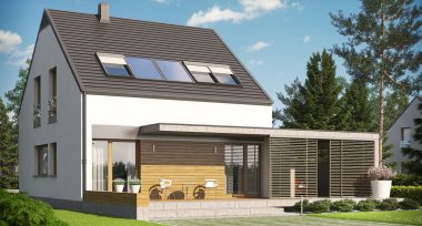 Projekt domu E8 (z wiatą) ENERGO PLUS