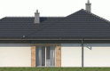 Projekt domu dwurodzinnego Dominik G2 (wersja A) - elewacja 2
