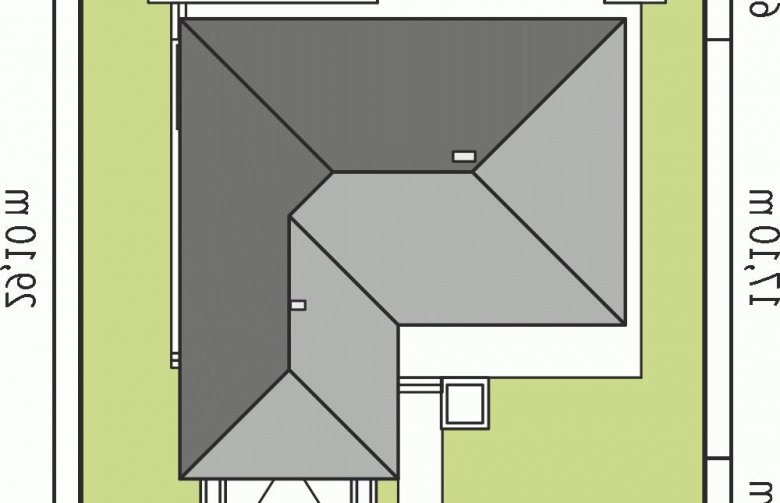 Projekt domu dwurodzinnego Dominik G2 (wersja A) - Usytuowanie - wersja lustrzana
