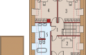 Projekt domu wielorodzinnego E9 z wiatą (wersja A) ENERGO PLUS - poddasze