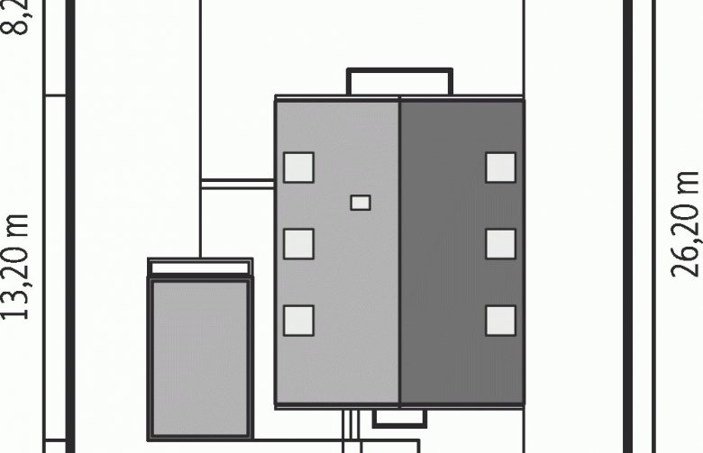 Projekt domu wielorodzinnego E9 z wiatą (wersja A) ENERGO PLUS - Usytuowanie