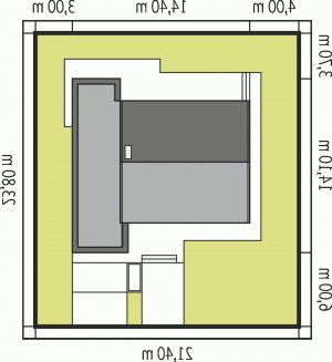 Usytuowanie budynku Edwin II G1 ENERGO w wersji lustrzanej