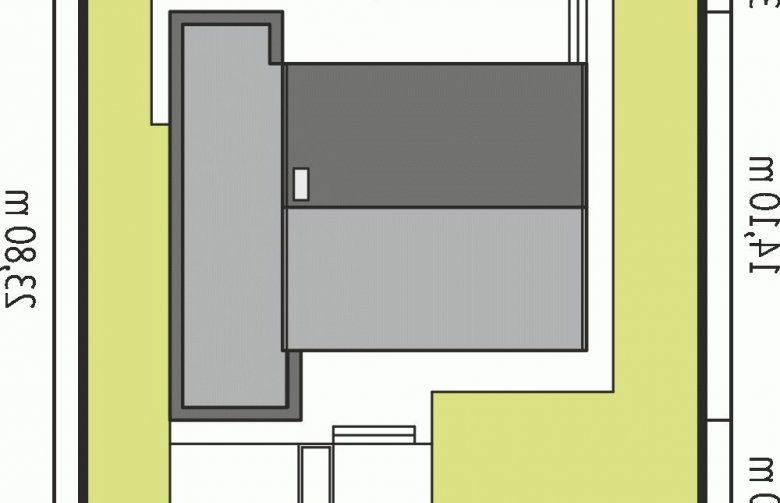 Projekt domu z poddaszem Edwin II G1 ENERGO - Usytuowanie - wersja lustrzana