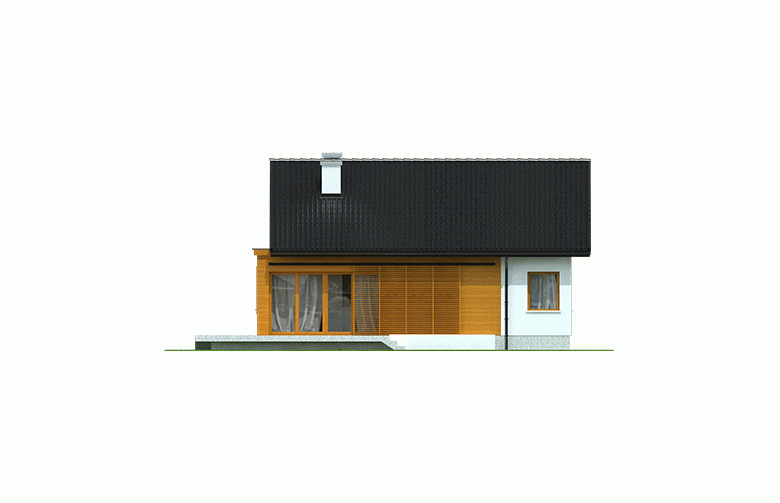 Projekt domu tradycyjnego Elmo II ENERGO - elewacja 3