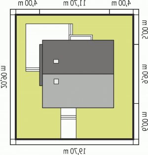 Usytuowanie budynku Elmo II ENERGO w wersji lustrzanej