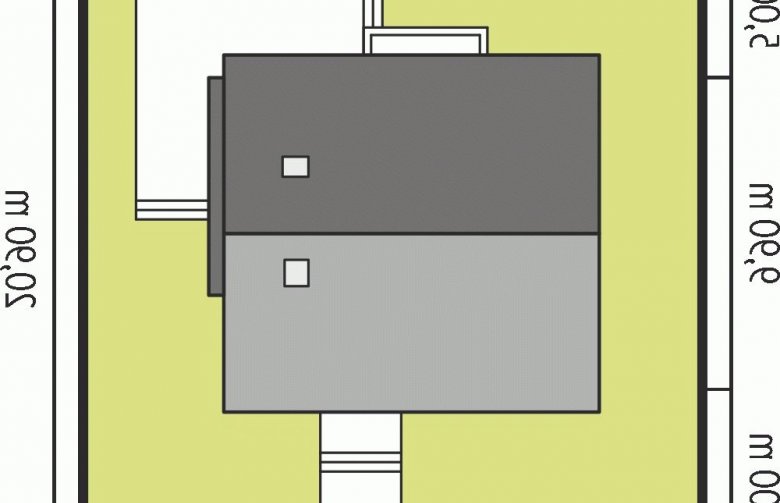 Projekt domu tradycyjnego Elmo II ENERGO - Usytuowanie - wersja lustrzana