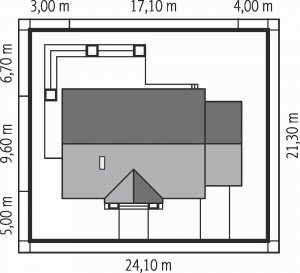 Usytuowanie budynku Kornel III G1 ENERGO