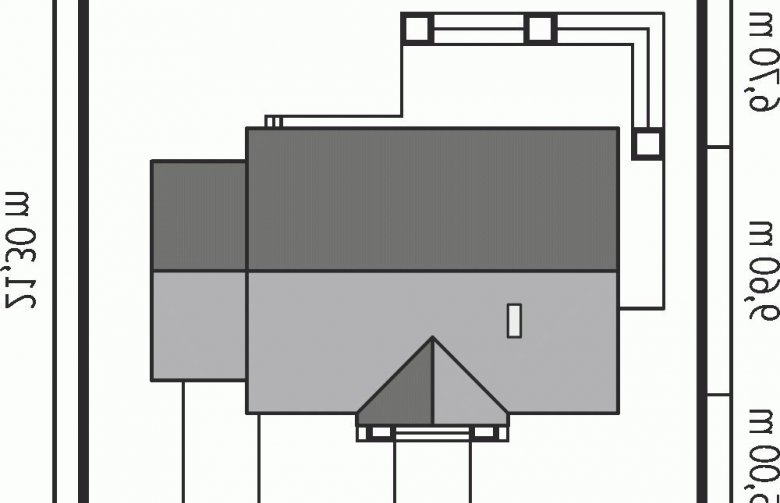 Projekt domu dwurodzinnego Kornel III G1 ENERGO - Usytuowanie - wersja lustrzana