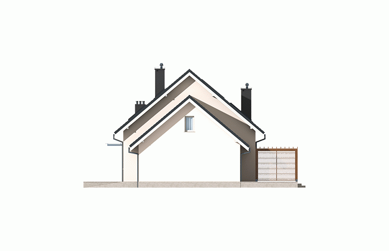 Projekt domu wielorodzinnego Leosia G1 ENERGO - elewacja 2
